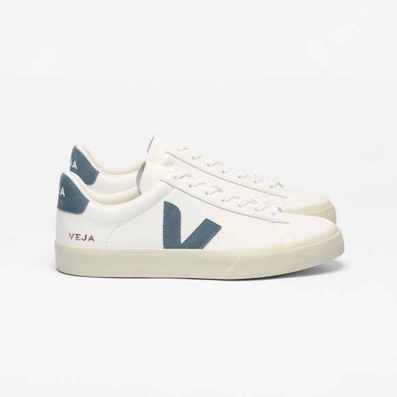 Veja Shoes - New! Veja White Sneakers with Blue Accents